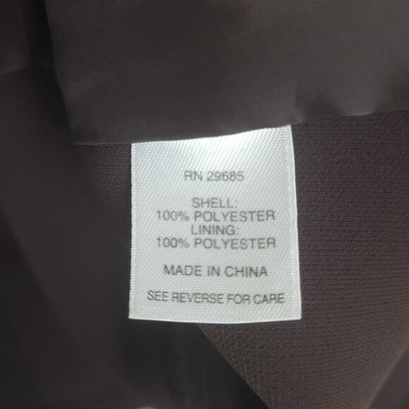 Pendleton Womens Blazer Jacket Sz 10 Three Button Polyester Two Pocket Brown EUC - Picture 4 of 9